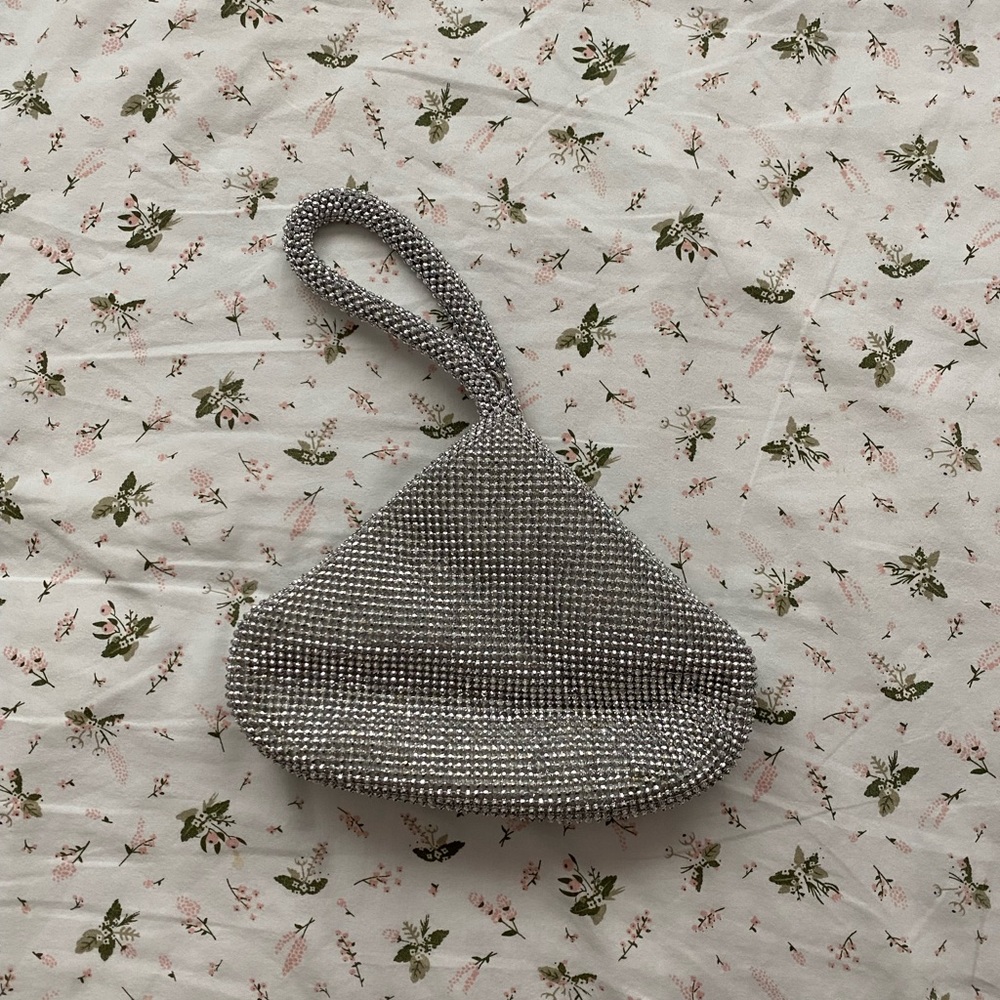 INC Sparkle Mesh Pouch